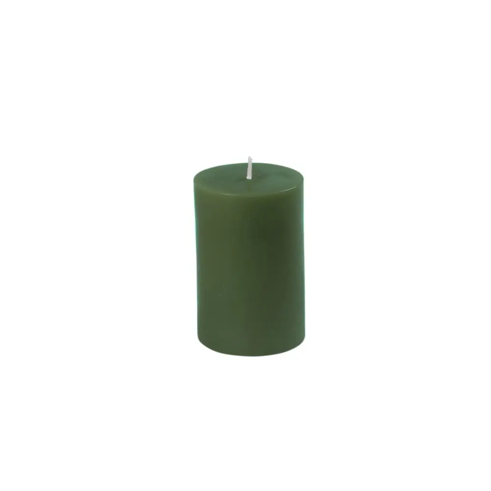 Jeco CPZ-2312-24 Dripless Decorative Pillar Candles, 2x3 in Hunter Green - 24 Piece Home Decor Candles, Dripless Candles