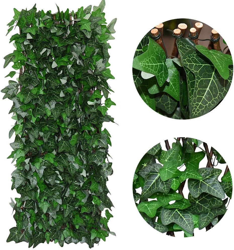 【Arbor Day】Privacy Fence Expandable Screen for Balcony Patio Outdoor,Decorative Faux Ivy Fencing Panel,Hide Unsightly Views, Realistic Leaf Design Garden 【Arbor Day】Privacy Fence Expandable Screen for Balcony Patio Outdoor,Decorative Faux Ivy Fencing Panel,Hide Unsightly Views, Realistic Leaf Design Garden