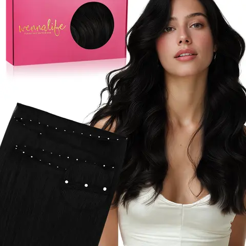 WENNALIFE Butterfly Weft Hair Extensions Real Human Hair 80g-120g 14 Inch to 24 Inch Genius & Seamless Breathable & Invisible Natural Luxury Remy Hair Straight Fuller Extensions  #TikTokShopFallDealsForYou #sohochic