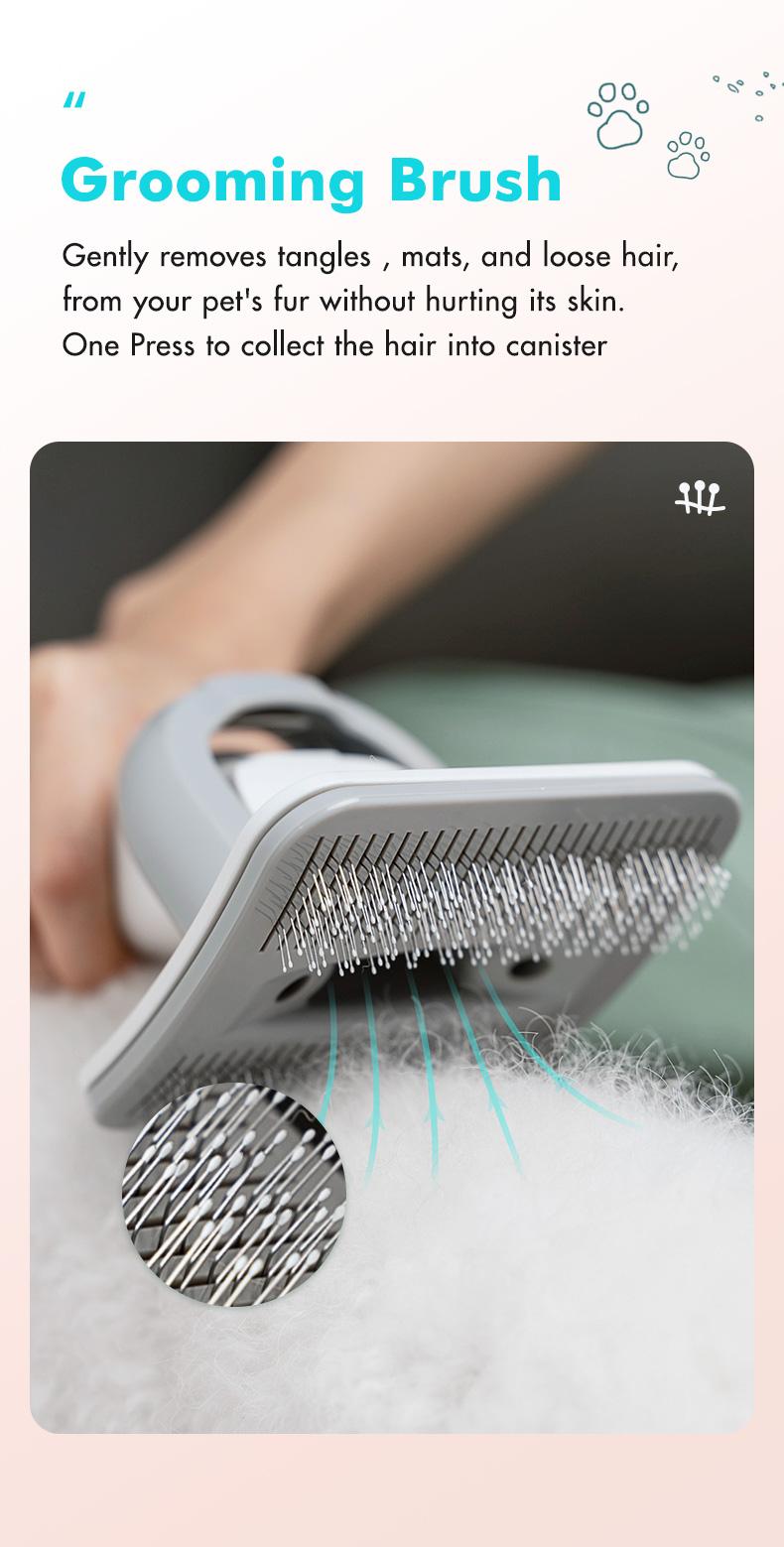 Neakasa P1 Pro Pet Grooming Kit & Vacuum Suction 99% Pet Hair with 5 Professional Grooming Shedding Tools for Dogs Cats and Other Animals