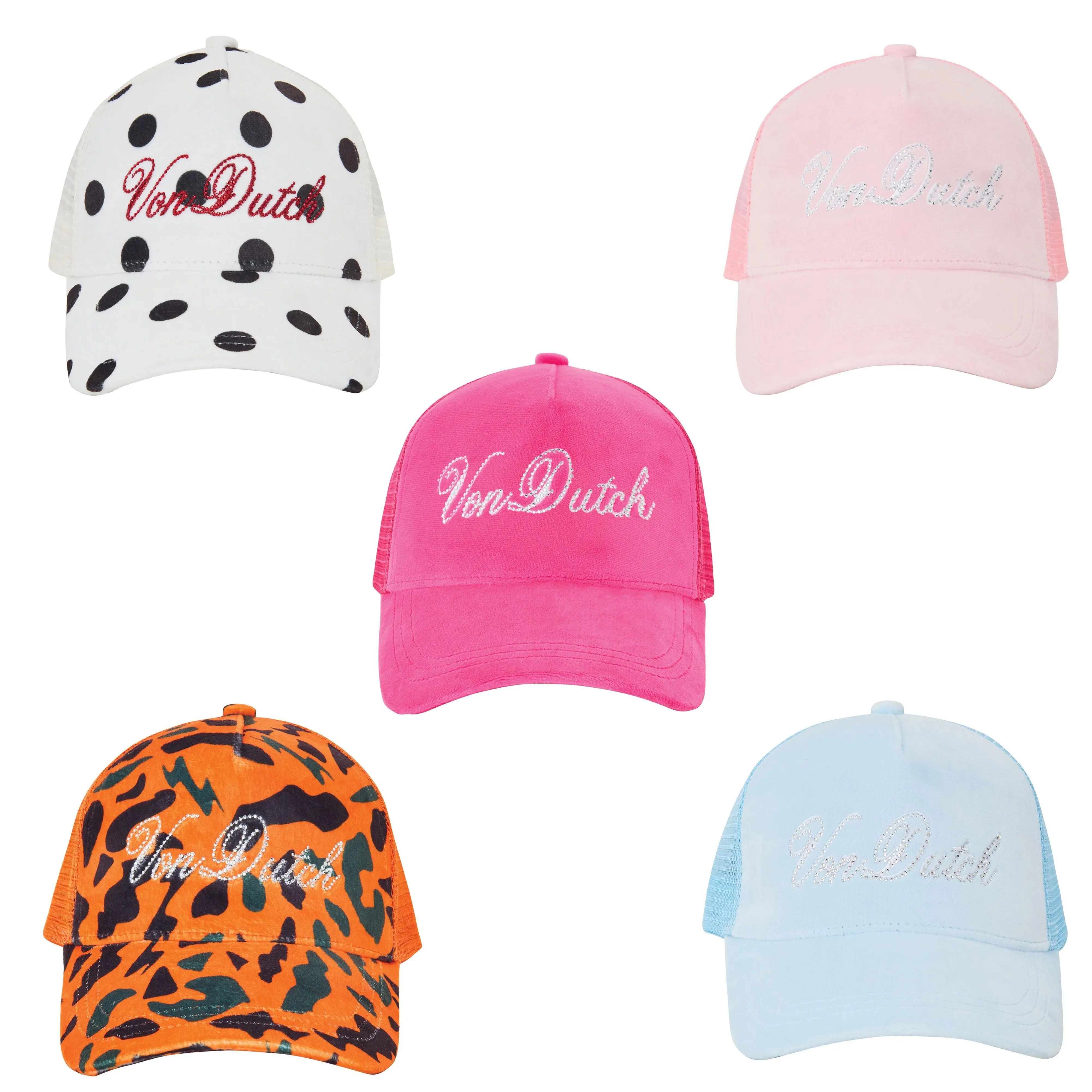 Von Dutch Velour Trucker Hats - All Styles