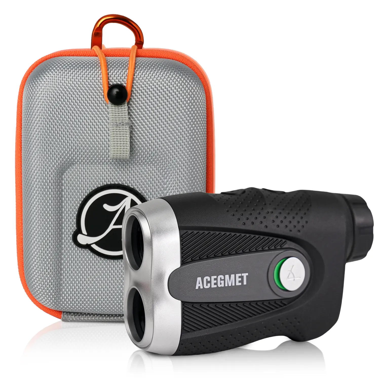 ACEGMET Rechargeable Magnetic Grip Golf Rangefinder for Adults, Golf Accessories with Slope, 6x Zoom, 0.3s Flag Lock Vibration, ±1yd Accuracy, 1000yd Range, Cart Compatible, Lightweight, Hunting Use, Laser Rangefinder Golf Accessories