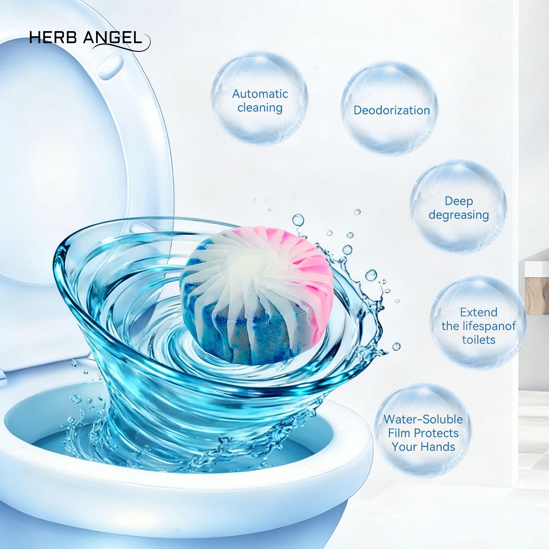 Dual Color & Dual Effect Automatic Toilet Bowl Cleaners Tablets （home essentials） 12 24 32 40 Pack Effective Cleaning Solution