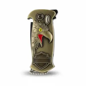 Butane Lighter Refillable Butane Windproof Torch Lighter with Bottle Opener and Flame Adjustment Suitable for Outdoor Camping BBQ(Gold)