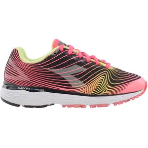 diadora Womens Mythos Blushield Fly Running Sneakers Shoes - Black, Pink