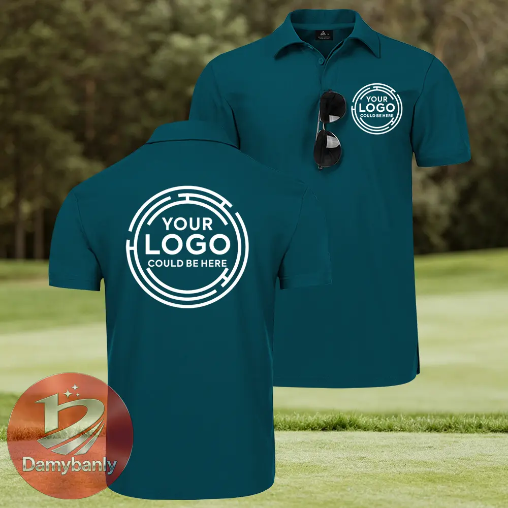Custom Men'S Polo Shirt, Design Your Own Custom Polo Shirt, Suitable for Family Customization, LOGO Customization, Breathable Fabric, Ideal for Business and Leisure, Golf, Tennis, Casual Style, All-Season Wear-Men's POLO Shirts - Ideal Holiday Gifts
