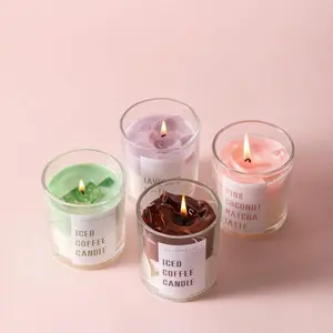 High-end jarred coffee matcha scented candle, home fragrance, natural plant extracts, smokeless soy wax. Perfect for birthday parties, Valentine's Day, Ramadan, Easter, Christmas, New Year, and as a thoughtful gift. Aroma