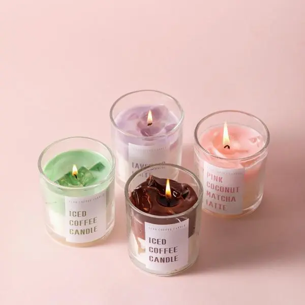 High-end jarred coffee matcha scented candle, home fragrance, natural plant extracts, smokeless soy wax. Perfect for birthday parties, Valentine's Day, Ramadan, Easter, Christmas, New Year, and as a thoughtful gift. Aroma