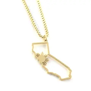Bay Area Filipino Sun California Necklace - Northern Califoria Pinoy Pride