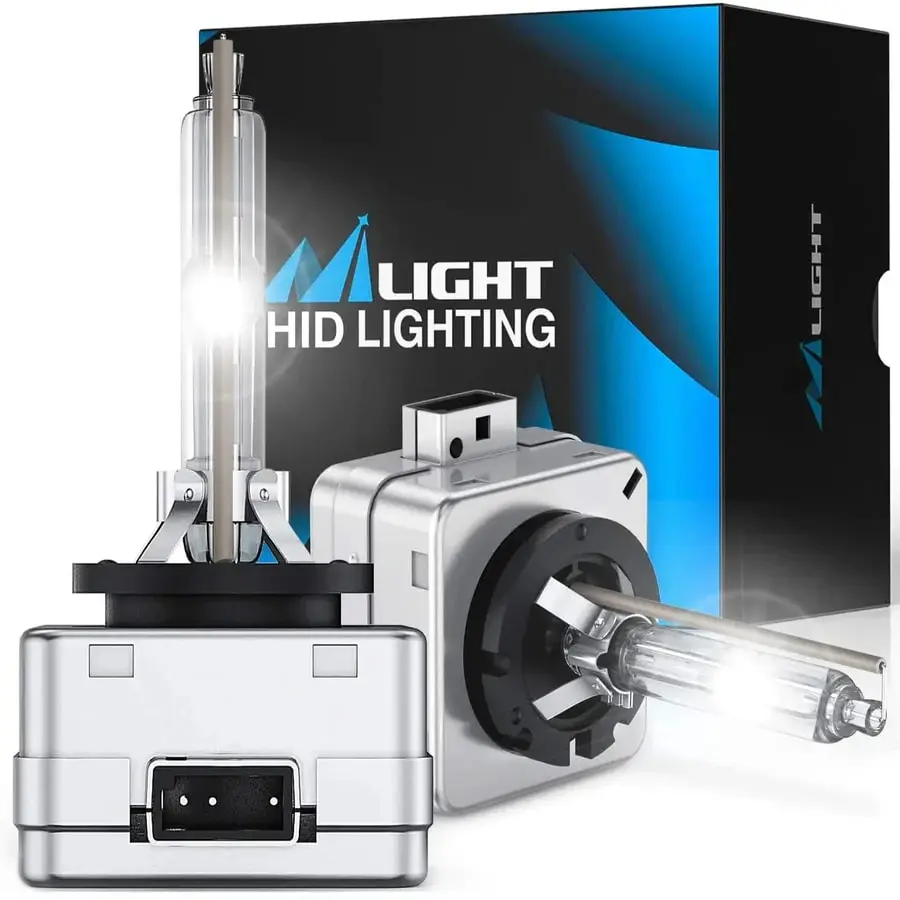 Nilight D3S 35W 6000K Diamond White Xenon HID Automotive Headlight Bulbs - Super Bright, Waterproof, Brightening, Stable Car Light Headlamps for Vehicle Replacement Auto Parts Accessories