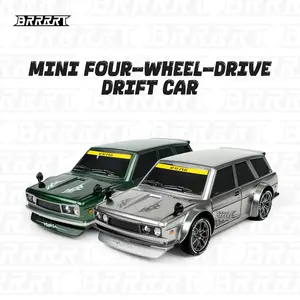 BRRRRT 1:24 RC Drift Car,20KM/H 4WD High Speed Remote Control Cars with LED Lights,Adjustable High Speed/Low Speed Ddrift Car,Extra Drifting Tires,Speed Racing Sport Toy Car for Boys and Girls Age 6+