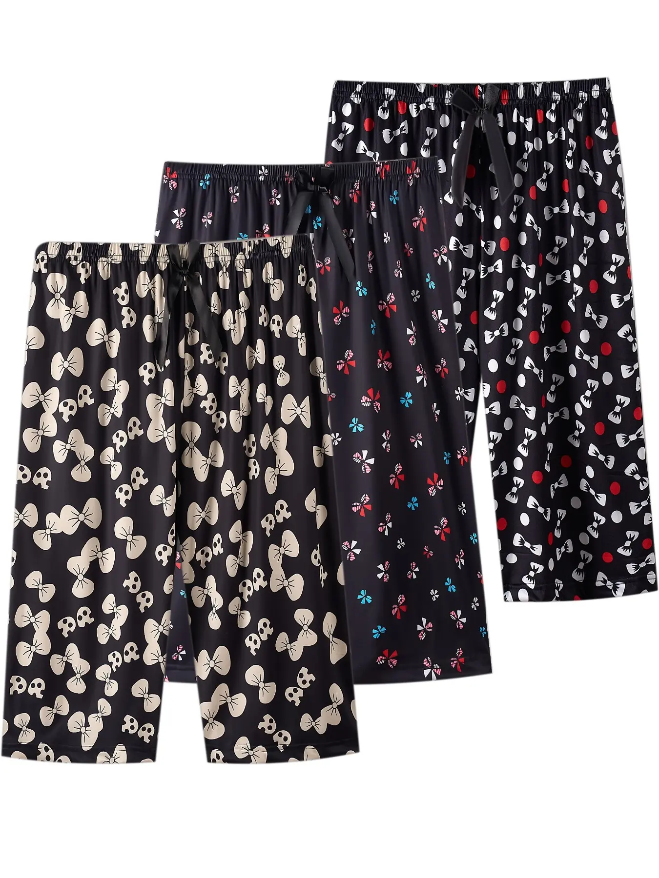 Women's Loose Fit Casual Pants Set, Pajama Set, Bohemian Casual Pajama, Butterfly Printed Summer Sleepwear Shorts, All-Over Print Home Wear, Plus Size Boho Style, Loungewear, Homewear, Relaxed Fit Sleepwear, Pajamas Sets