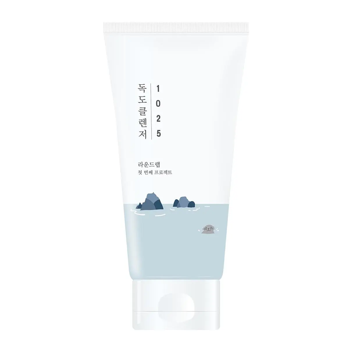[ROUND LAB] 1025 Dokdo Cleanser 150ml, Facial Daily Cleanser,  All In One Daily Cleasner, Gentle Cleansing, Mild Cleanser, lightweight formulation Cleanser, Retain Moisture Cleanser, Cleanser for All Skin Type, Korean Skincare Clay Cleansing