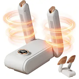 Electric Shoe Dryers, Shoes Dryer Machine, 3 Level Timer Heater, Boot Dryer for Work Boots, Portable Foldable Work Boot Dryer Rack for Outdoor