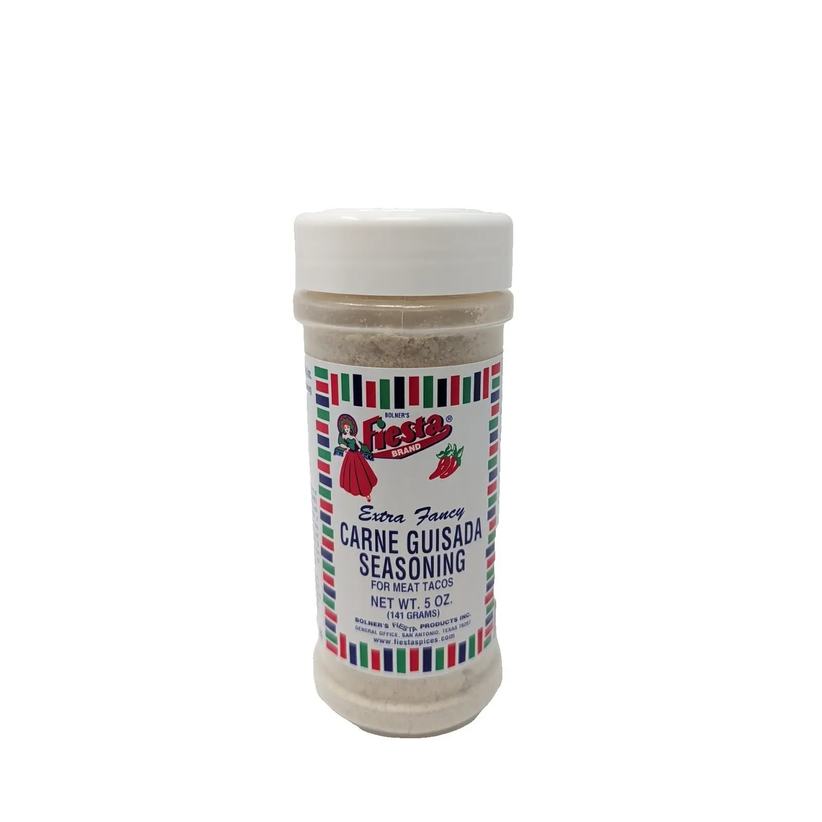 Bolner's Fiesta Extra Fancy Carne Guisada Seasoning 5 Ounce Plastic Shaker