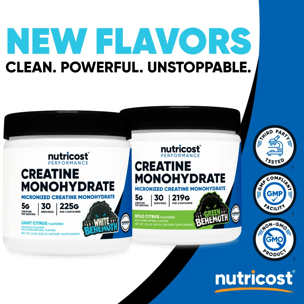 Nutricost Micronized Creatine Monohydrate Powder Supplement