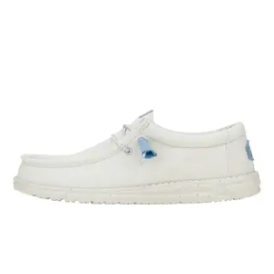 HEYDUDE Wally Canvas Mono Grey  - Comfortable Slip on Shoes