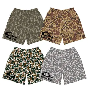 Vintage Drake logo Camo Shorts, Collection Swim Trunks, Lightweight Fabric, Men's Bottoms for Daily Wear, Menswear, Gym Gift