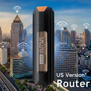 【Requires a separately purchased data‑only SIM card】 Joytutus 4G LTE WiFi Router 150Mbps USB Modem Unlocked Portable Car WiFi Adapter for Desktop PC Notebook TV Black Wireless Dongle Device