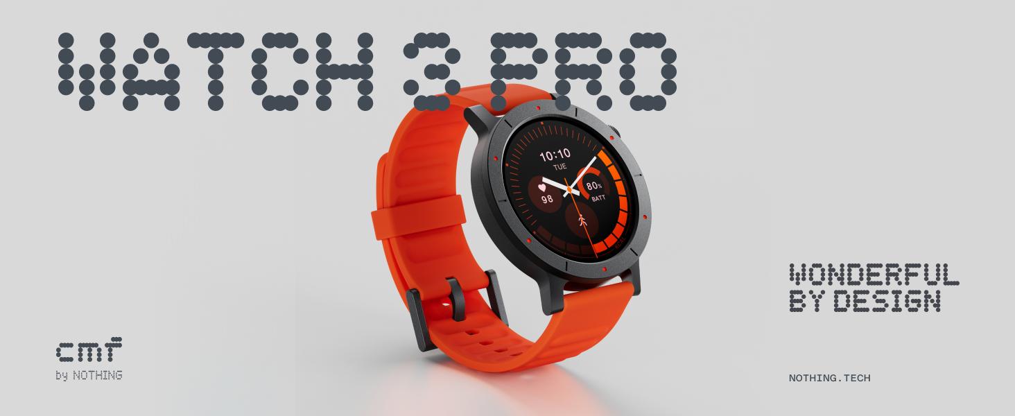 CMF BY NOTHING Watch 3 Pro Smart Watch for Men Women Bluetooth Call AI Smartwatch with Energy Score Heart Rate Tracking Sleep Monitor GPS 130+ Sport Modes Fitness Tracker for Android iOS IP68