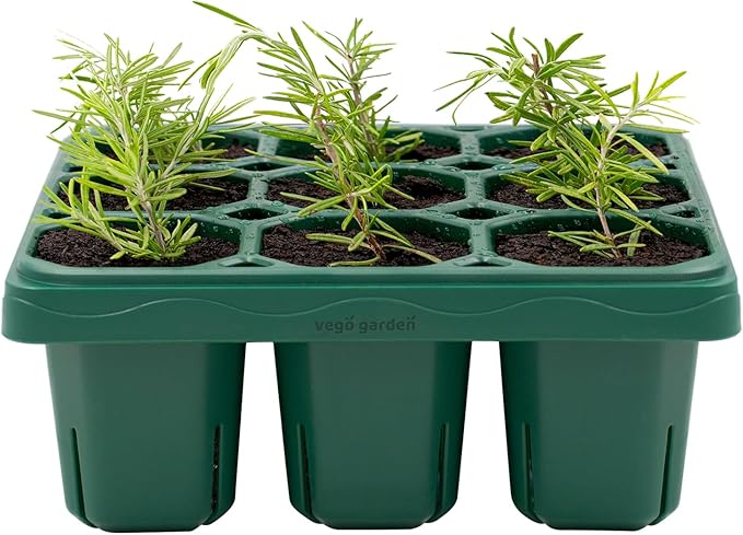Vego garden Giga Seedling Trays 9-Cell UV-Resistant Reusable Starter Trays for Greenhouse/Garden (No Lids)