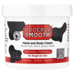 Udderly Smooth Hand and Body Cream, For Rough Dry Skin, Original Formula, 10 oz (283 g)