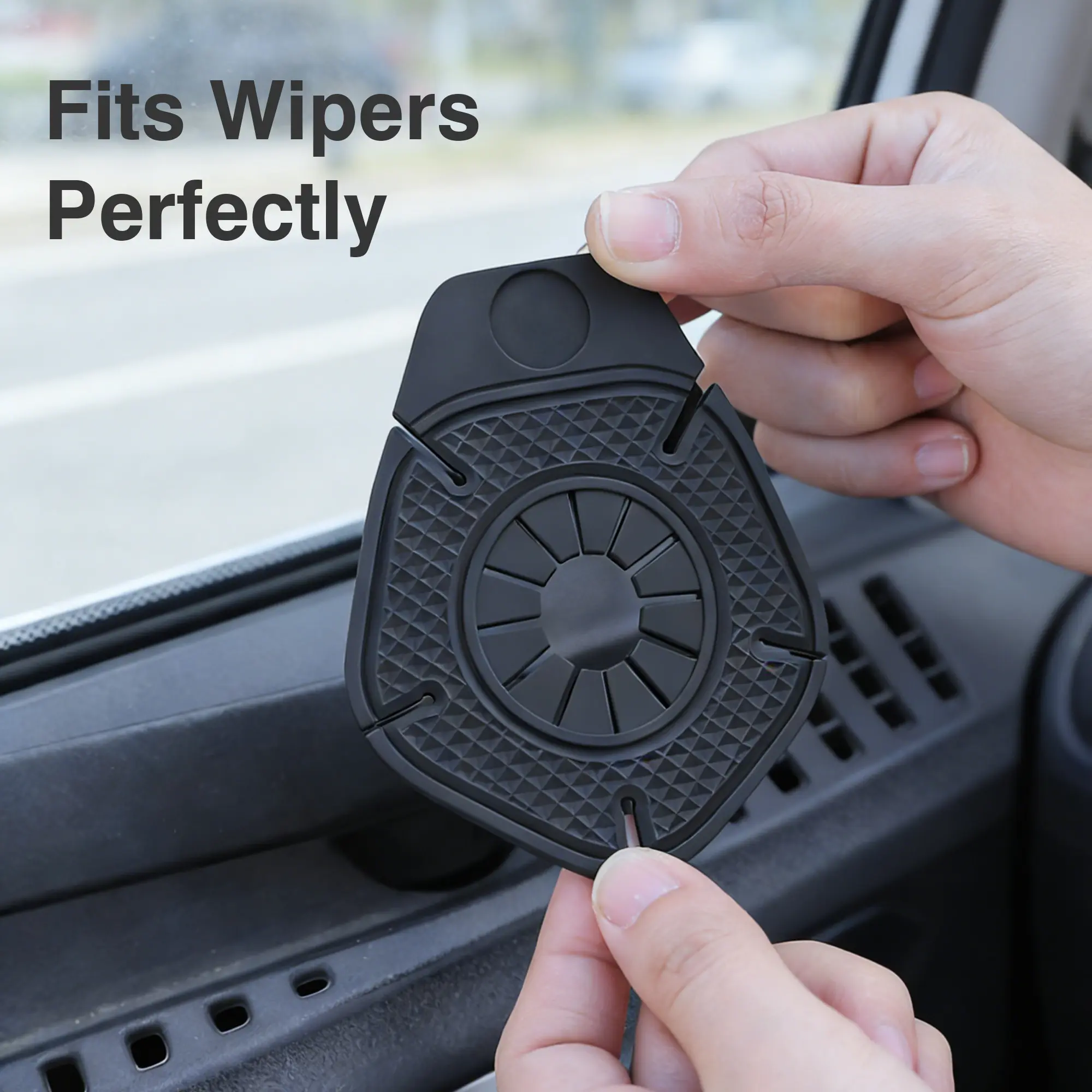 8-Count Eco-Friendly Soft Silicone Car Windshield Wiper Dust Covers, Easy-Installation Guard for Car Owners to Block Rain and Debris