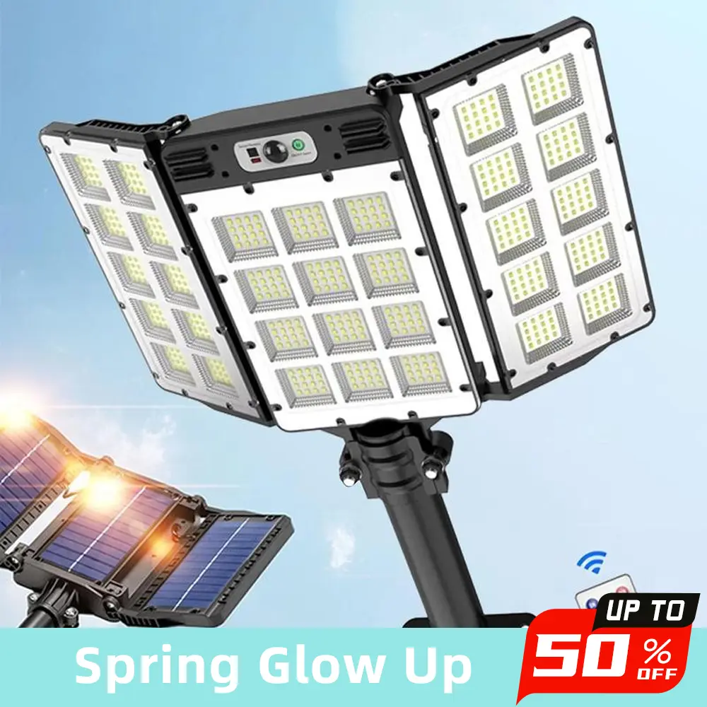 Solar Flood Lights, Motion Sensor, RemoteControl, Waterproof 3 Brightness Modes, Outdoor Security Lights, Pathway Lights, Solar Landscape Lights