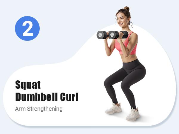 Merach Adjustable Dumbbell Set, 4 in 1 Free Weights Dumbbells Each 2.2-8.8LBS Hand Weights for Women Soft Rubber Handle for Home Gym Exercise Training Summervibes