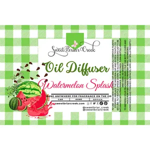 Watermelon Splash Hanging Car Diffuser & Refills
