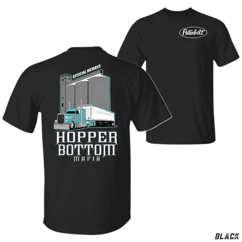 Hopper Bottom Mafia Grain Truck Shirt – Semi Truck Graphic Tee, Corn Hauler T-Shirt, Farm Life 2side, Trucker Gift for Men, Official Member Design