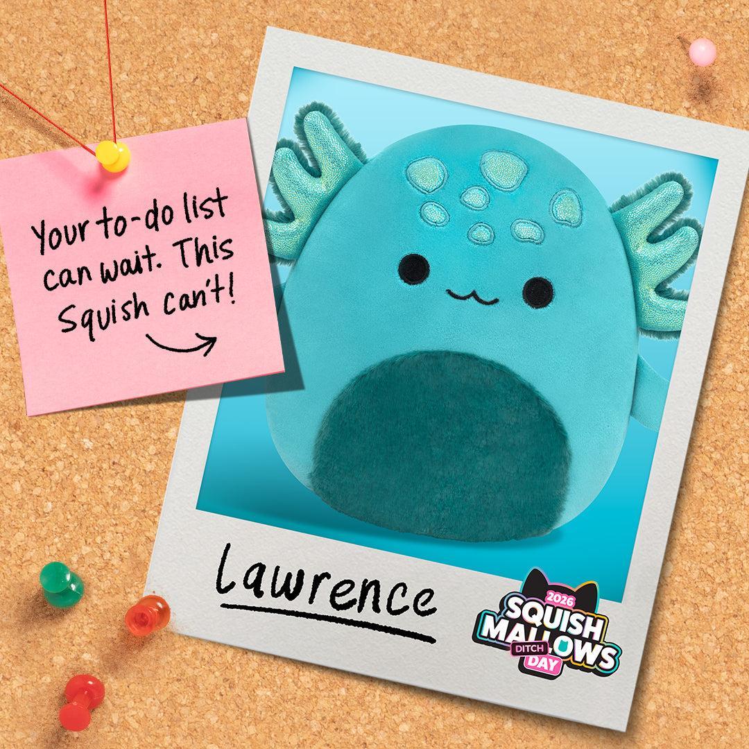 Squishmallows Day 2026 – 8-Inch Lawrence the Green Axolotl Plush, Select Series Collectible Toy