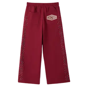AZVA PANT 'CRYSTAL CACTUS RED'
