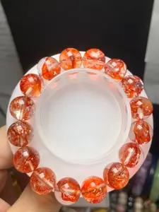 KOI fire quartz  biger size natural high-quality crystal bracelets//sphere unique amethyst Crystal Heart Shapes Bulk wholesale price og rainbow cotton candy agate spiritual