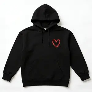 Retro Love Heart Hoodie/Sweatshirt, Valentine's Day Shirt, Women's Crew Neck Top
