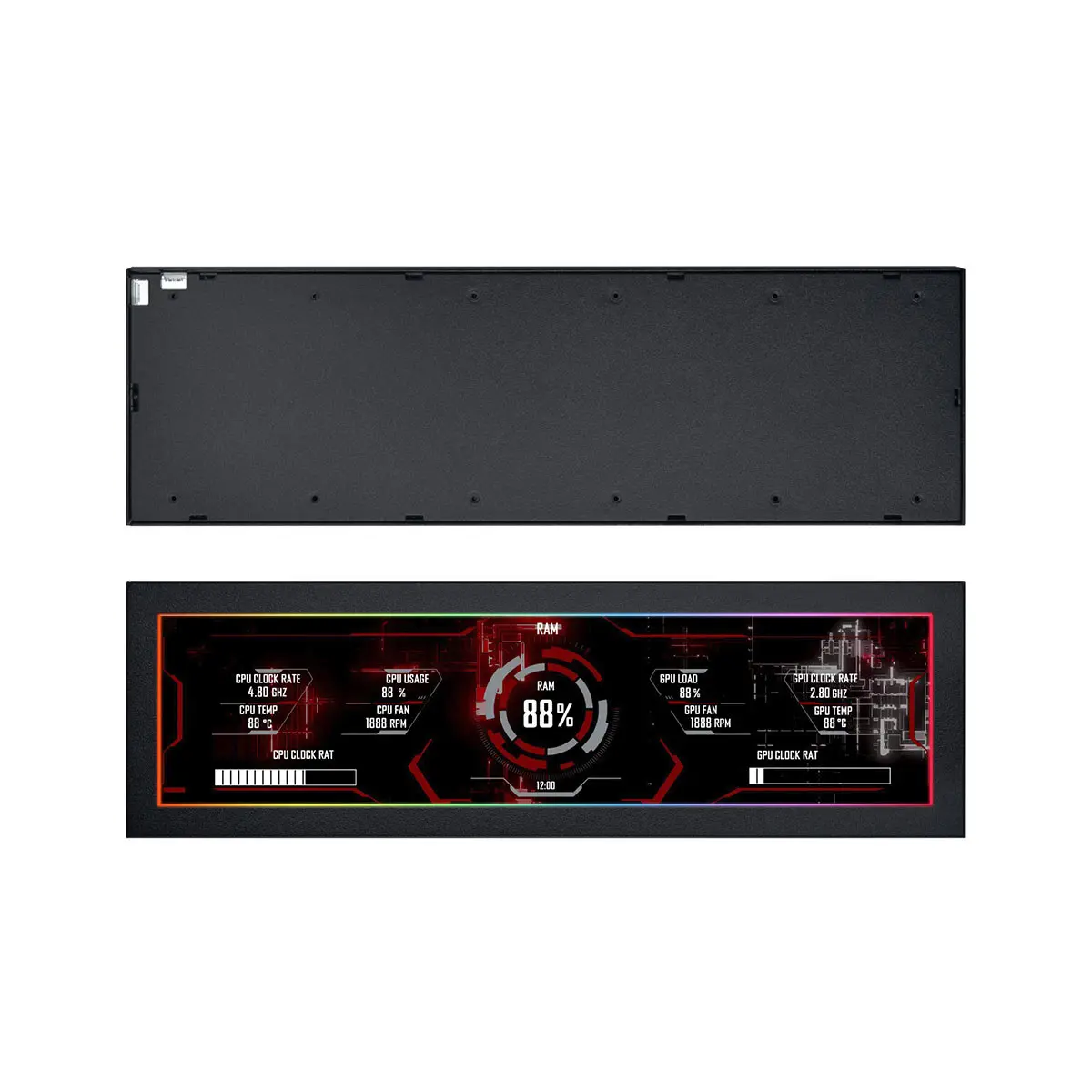 Lian-Li 8.8in IPS LCD Panel - Universal Fit PC Case Screen Display for PC Builders, 0.5g