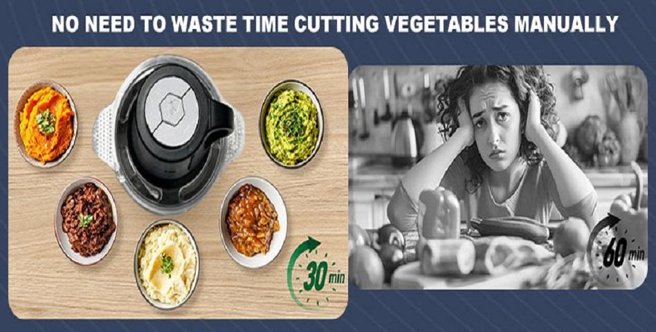 SPZTJK 2L Baby Food Processor & Meat Grinder - 2 Free Dishwasher-Safe Blades & Bowls, Pure Copper Motor for Homemade Puree/Nuts/Meat, BPA-Free & Quiet Design for Family Cooking