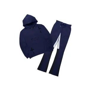 Navion Navy/Black Hoodie/Stacked Flare Track Set
