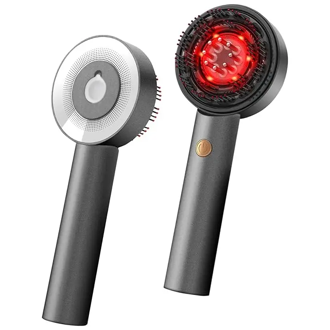 OGVIP IPX6 Rated 3-in-1 Hair Scalp Massager with Built-in Oil Dispenser, Cordless Rechargeable Portable Size Scalp Care Brush for Home Travel Use