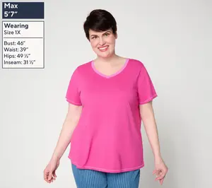 LOGO Principles by Lori Goldstein 2-Pack Ringer Tees