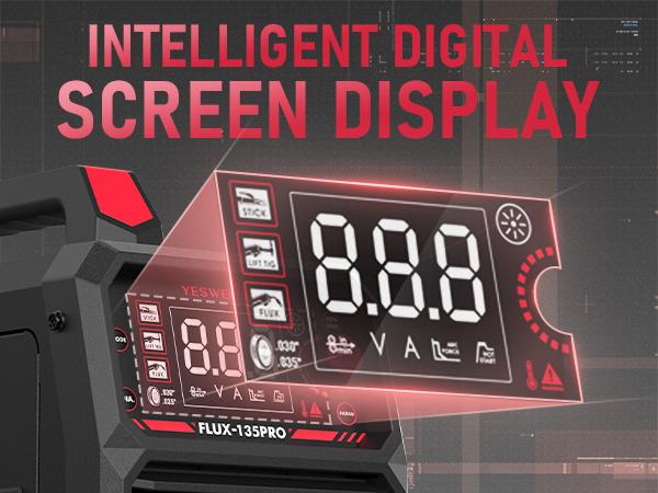 YESWELDER FLUX-135PRO 110V 135Amp Flux Core MIG Welder with LYG-L600A Welding Helmet | Gasless MIG/Lift TIG/Stick 3-in-1 Digital Display Welding Machine YESWELDER FLUX-135PRO 110V 135Amp Flux Core MIG Welder with LYG-L600A Welding Helmet | Gasless MIG/Lift TIG/Stick 3-in-1 Digital Display Welding Machine