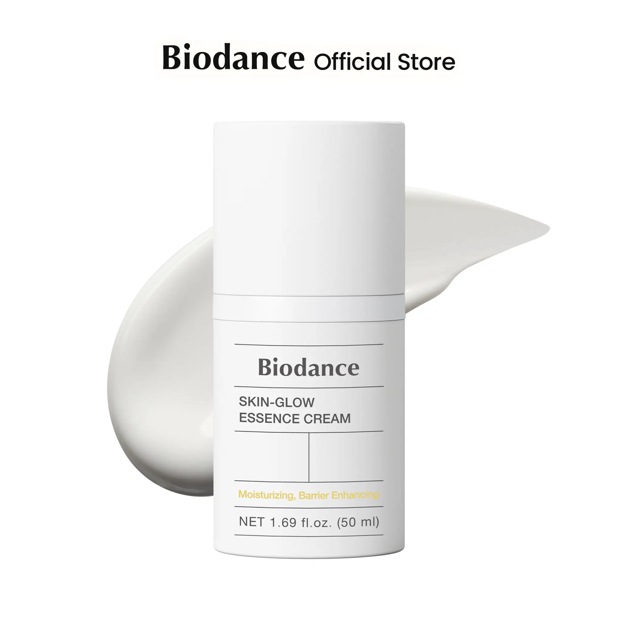 [Biodance Official] Skin Glow Essence CreamㅣMoisturizing, Anti-Aging, Hyaluronic Acid & Ceramide Facial Moisturizer | 1.69 fl.oz, 50ml Hypoallergenic Dewy