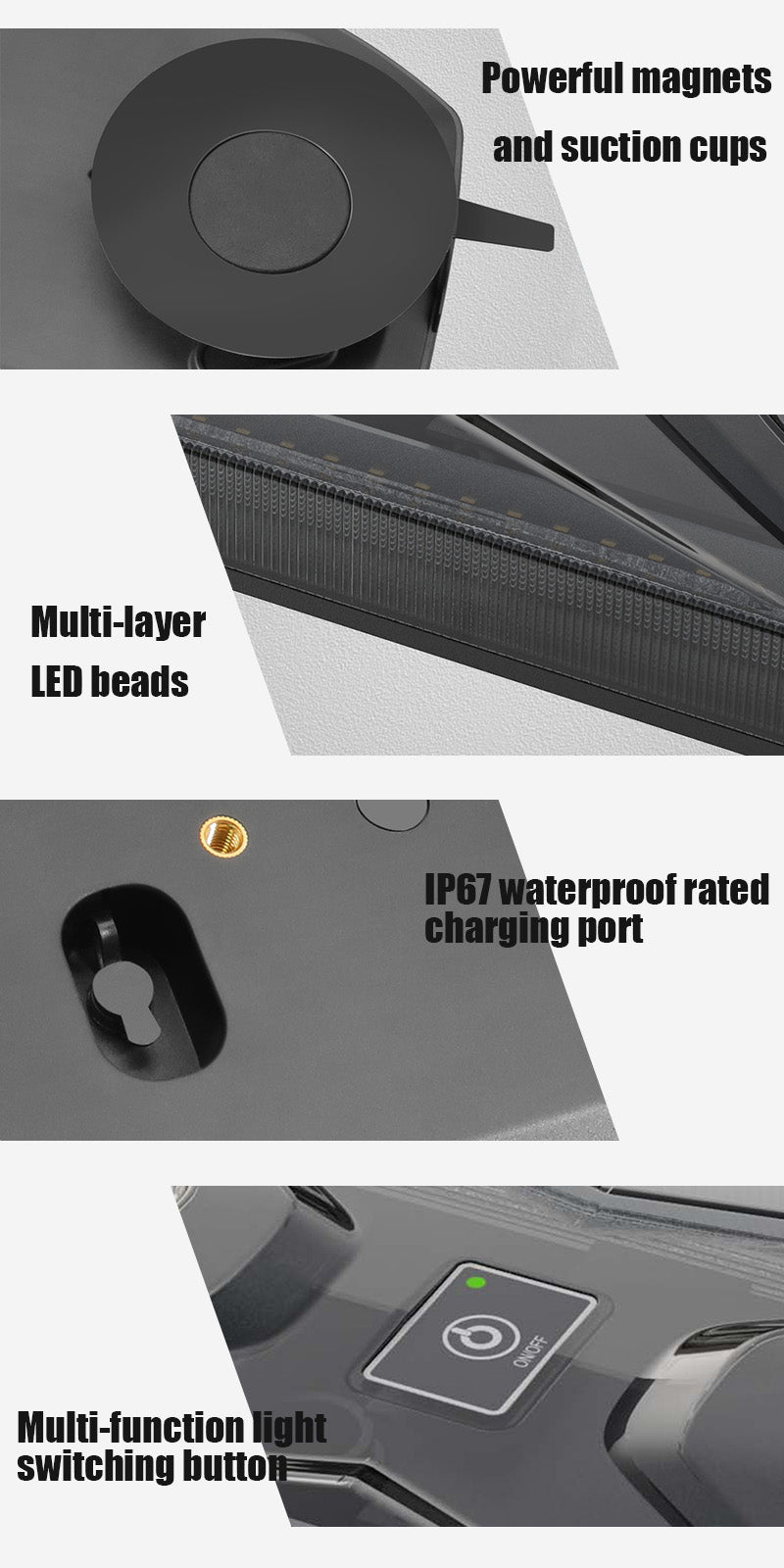 AgriEyes W230B Wireless Roof Light Bar | Remote/App Control, for Pickup, Work Truck, Off-Road Safety