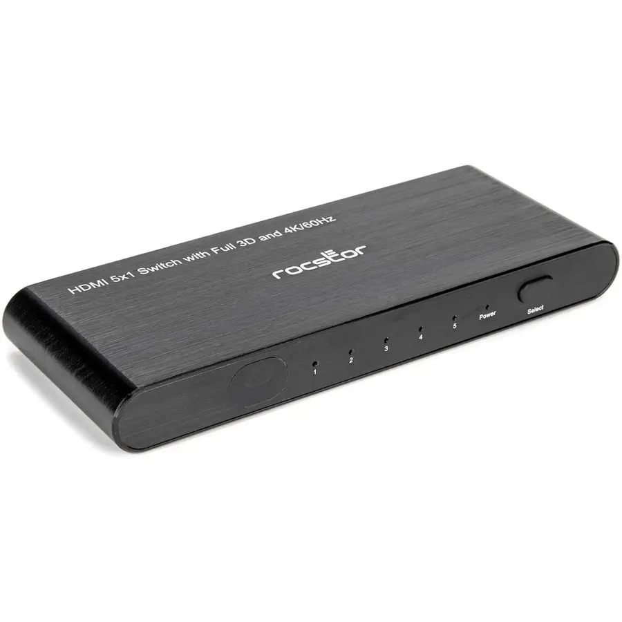 Rocstor 5 Port HDMI 2.0 Splitter 4K/60Hz Supports HDR & EDID