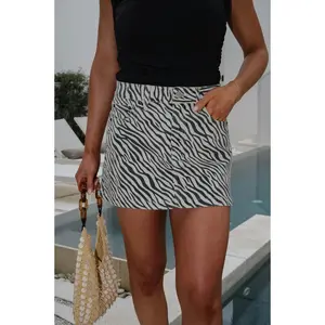 Montana Mini Skirt-Zebra