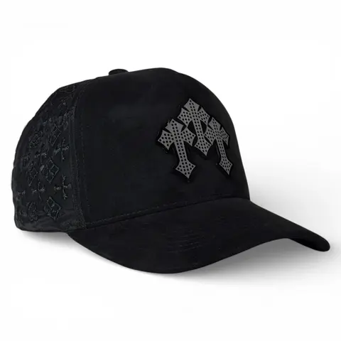 Triple Cross Plate Premium Mesh - Snapback Hat
