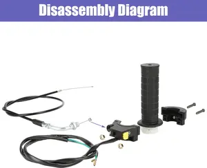 Handle clutch lever Black with Cable For 49cc 60cc 66cc 80cc Engine Motorized Mini Bicycle Bike