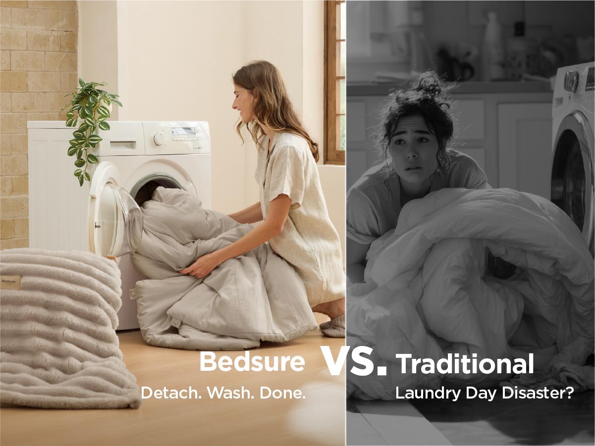 ãFallPickDeals ãBedsure 6 Pieces Gentlesoft 2-in-1 Comforter Set and Detachable Fluffy Blanket, All Season , SnapTech Design for Space Saving,Augtober Gift ãFallPickDeals ãBedsure 6 Pieces Gentlesoft 2-in-1 Comforter Set and Detachable Fluffy Blanket, All Season , SnapTech Design for Space Saving,Augtober Gift