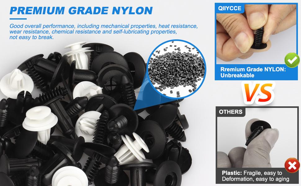 120PCS Car Clips,Plastic Rivets,6 Popular Sizes of Car Body Fixed Clip Bumpers,and Replacement Parts of Fenders are Applicable to Most Models