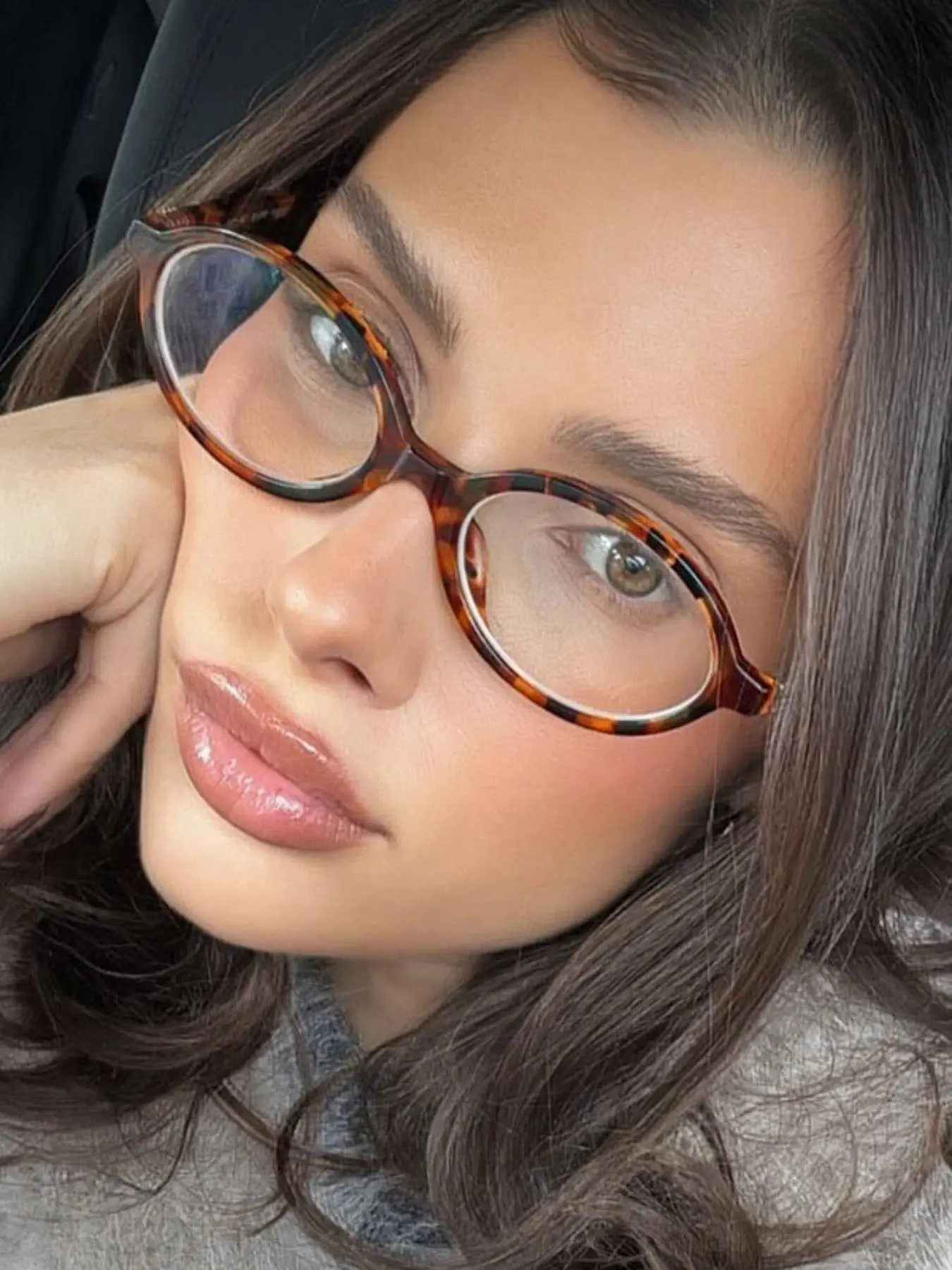 Vintage Oval Frame Eyeglasses, Blue Light Blocking Eyeglasses for Women & Men, Perfect for Work, Study and Daily Wear